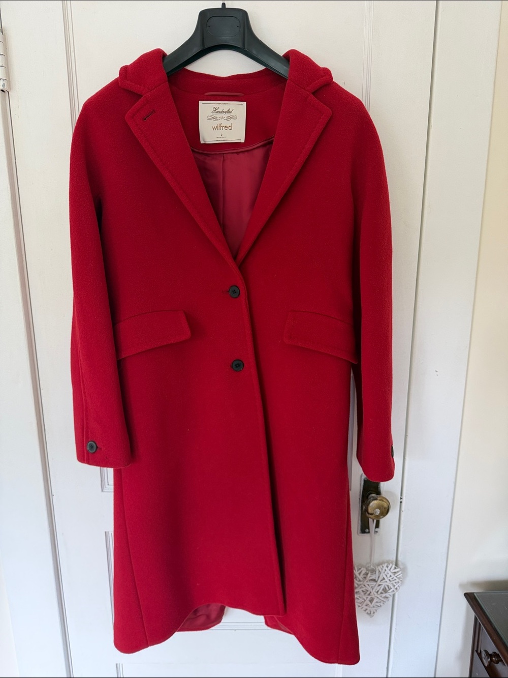Wilfred Bright Red Wool Coat